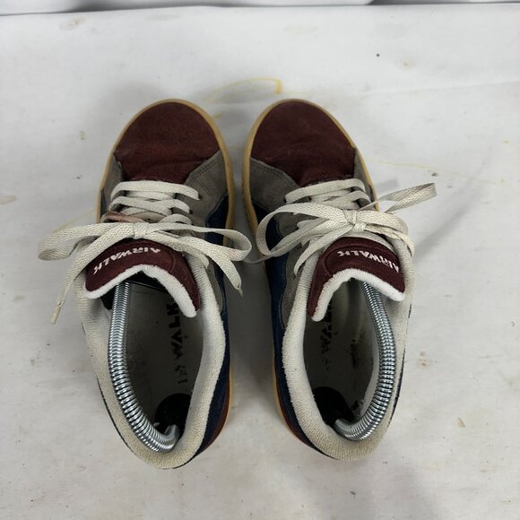 Airwalk Womens Suede Sneakers Size 5.5 Red/Blue/Gray - Picture 6 of 8
